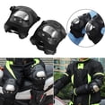 thumbnail image 1 of 2 PCS Motocicleta De Acero Inoxidable ATV ATV Adultos Almohadillas De Rodilla De La Espinilla Armadura Protectora De Protección Buardilla De Rodilla, 1 of 7