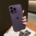 thumbnail image 1 of Funda Mate Ultrafina De Lujo Para iPhone 14 13 12 Pro Max 14 plus Protector De Cámara De Vidrio Anillo Duro, 1 of 3