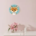 thumbnail image 3 of 14 Inch Wall Clock Battery Operated Silent Clock Decorative for Office, Kitchen, Outdoor, Living Room，Cartoon Fox Stylish Illustration, 3 of 4