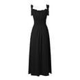 thumbnail image 6 of Tosmy Summer Dress 2024 Female Summer Sleeveless Smocked Empire Waist Tank Dress Summer Beach Tiered Long Dresses Elegant, 6 of 6