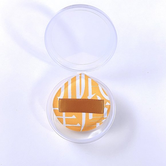 Nvzi 2 esponjas de maquillaje, esponja de maquillaje compacta Beauty Face Primer, esponja de repuesto para licuadora con caja de almacenamiento, amarilla, A43, S