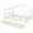 White, variant on Aukfa Full Size House Bed with Two Storage Drawers for Kids, Solid Wood Montessori Bed Frame, White