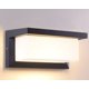 thumbnail image 2 of Aplique de pared LED de 12 W Lightess para exteriores, impermeable, IP66, antracita, cuadrado, aplique de pared de metal, aplique de pared para exteriores, luz LED blanca cálida para balcón, cenador,, 2 of 4