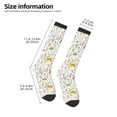 thumbnail image 5 of Haiem Colorful Mushrooms and Plants Socks, Funny Novelty Crazy Design Cotton Socks Sports Socks Knee High Socks For Men, Women,1Pairs - Gift For Working Friends, 5 of 9