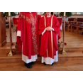 thumbnail image 2 of Casulla BLESSUME, vestimentas eclesiásticas para sacerdotes, clérigos, algodón rojo, 2 of 8