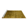 thumbnail image 2 of Ahgly Company Machine Washable Indoor Rectangle Oriental Yellow Industrial Area Rugs, 5' x 7', 2 of 4