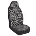 thumbnail image 2 of Uourmeti Easy to Install Car Seat Cover for Auto, Polyester Fabric Washable Automobile Seat Cover Protector, Zebra Stripe, 2 of 12