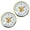 Golden Roman Aluminu, variant on 2Pcs Roman/Arabic Numerals Quartzs Clock Insert 65MM Gold Silver Trim Design Clock Parts for Easy Crafting Clock Repair