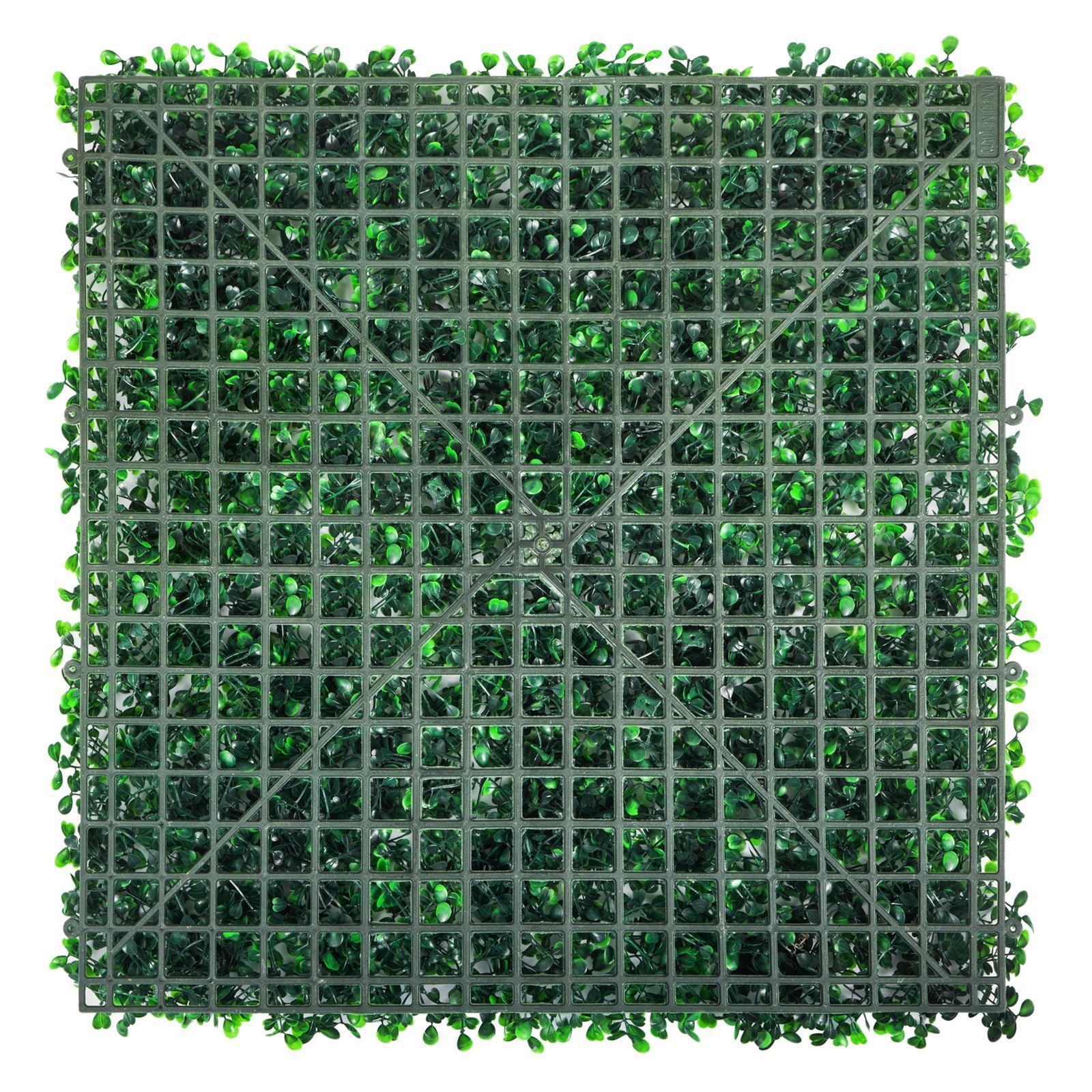 20''x20'' Artificial Boxwood Hedge Panels, 24PCS Privacy Green Grass Wall 1.6" Thick SGS Certified PE Foliage Backdrop with Zip Ties for Indoor Outdoor Wedding Garden Decor