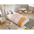 thumbnail image 3 of AFI Valencia Twin Solid Wood Low Profile Sleigh Platform Bed, White, 3 of 13