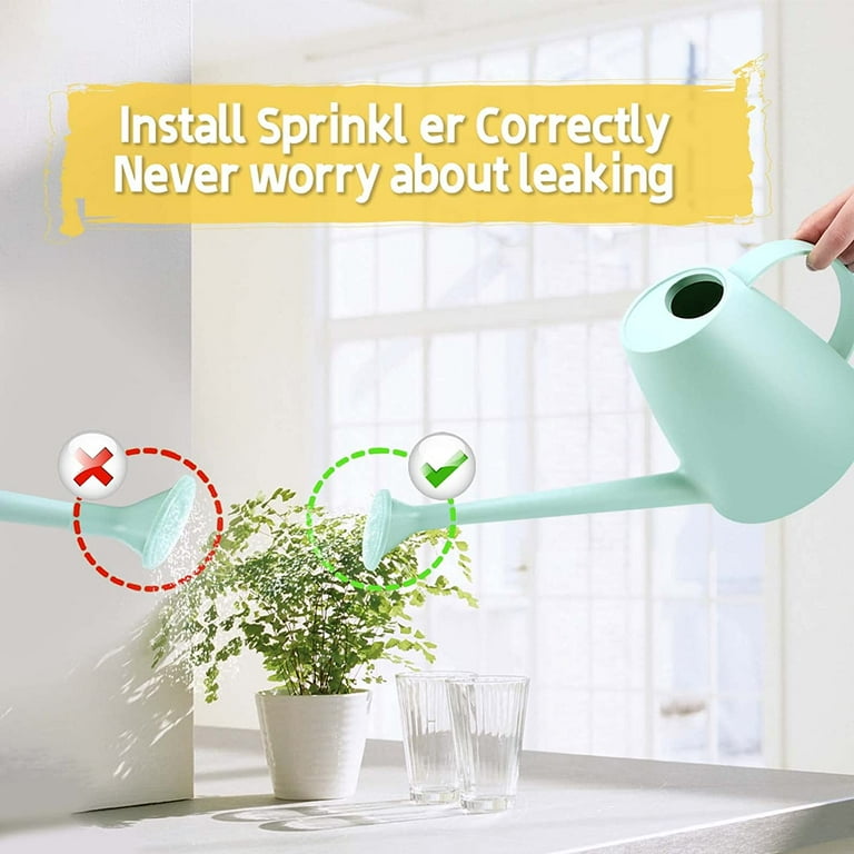 Qilebi Watering Can for Indoor Plants, Small Watering Cans for House Plant Garden Flower, Long Spout Water Can for Outdoor Watering Plants 1.8l 60oz 1
