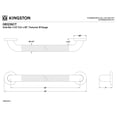 thumbnail image 2 of Kingston Brass GB1236CT Made To Match 36-Inch x 1-1/2-Inch O.D. Stainless Steel Grab Bar in Brushed, 2 of 5