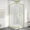 Black, variant on Haven-S 36" x 71" Sliding Corner Shower Enclosure with 6mm Clear Glass and Double Sliding Doors, White, Adjustable, No Base