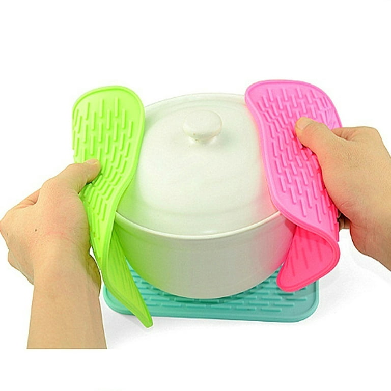 Silicone Trivet Mats – Pot Holders – Drying Mat Our potholders