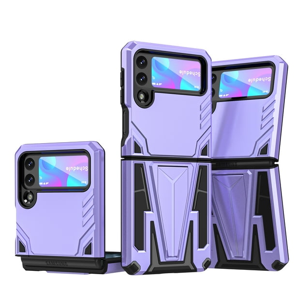 Tech Circle Samsung Galaxy Z Flip 3 5g Case 6 7 Inch Model Sm F711 Plastic Silicone Dual Layer Protection Composite Case Lightweight Protective Hard Rugged Android Cell Phone Case Purple Walmart Com