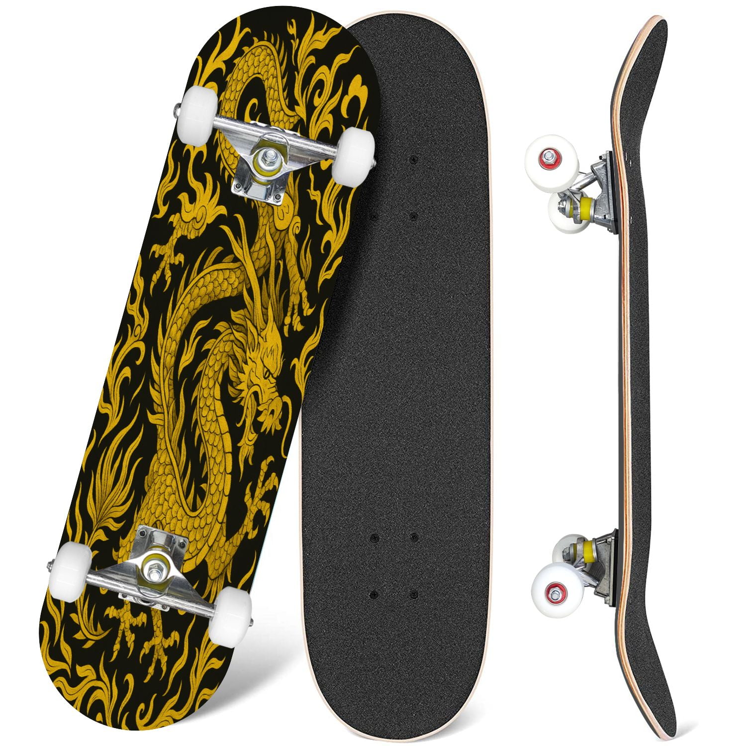 WhipTide Dual Deck Caster Carve Board, Blue - Walmart.com