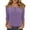 418#Purple, variant on Henley Shirts for Women 3/4 Length Sleeve Womens Tops Button Up Blouse Pleated Trendy Tunic Tops Navy S