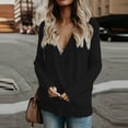 thumbnail image 3 of Gibobby Suéteres para mujer, Suéter Ligero Manga Larga Cuello V para Dama, sueters Elegante, Blusa Casual(Negro,CH), 3 of 4