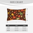 thumbnail image 6 of Naloa Autumn Leaves Pillowcase, Throw Pillowcase, Wrinkle-Free, Stain-Resistant with Hidden Zipper for Bedroom Sofa - 16"x24", 6 of 9