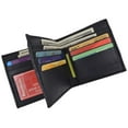 thumbnail image 5 of Hipster Genuine Leather Bifold Middle ID Flap Wallet 1501, 5 of 24