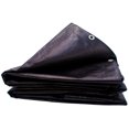 thumbnail image 3 of Harpster Tarps 20 ft. x 20 ft. Heavy Duty 6 oz. Black Poly Tarp 12 Mil Thick, 3 of 6