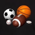 thumbnail image 3 of CafePress - Sports Balls Dark T Shirt - Men's Classic Graphic Cotton T-Shirt, 3 of 4