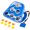 Blue Single, variant on GoSports Splash Skip Versus Floating Pool Cornhole Game - Stone Skipping Swimming Pool Game for Adults & Family - Water Cornhole Game for Pools & Lake