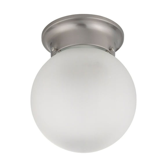 Nuvo Lighting 60/3249 1 Light 6" Wide Flush Mount Ceiling Fixture - Nickel