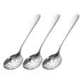 thumbnail image 3 of Cucharas para servir ranuradas, cuchara para servir de acero inoxidable perforada, cuchara ranurada para comedor, cuchara pública, utensilios para servir, 3 uds., 3 of 7