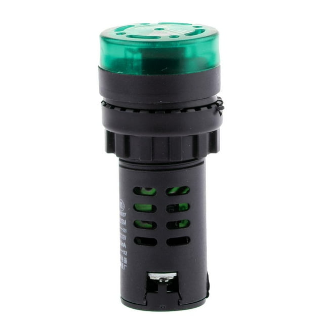 S SERENABLE LED Flash Alarm Indicator Lamp with -22SM Green 24V