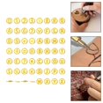thumbnail image 2 of BTOER Wood Burning Tips Copper Letters Wood Burning Letters Template Tools DIY Crafts, 2 of 4