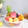thumbnail image 5 of Laklulu JHY DESIGN Cesta de frutas de malla metálica de 10,5 pulgadas de diámetro, cuenco grande para dulces, cuenco decorativo redondo negro grande para cocina, encimera, hogar (negro), 5 of 5