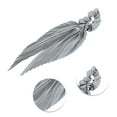 thumbnail image 3 of Unique Bargains 1 Pc Fashion Satin Hair Scarf Scrunchies Hair Ties Gray, 3 of 5
