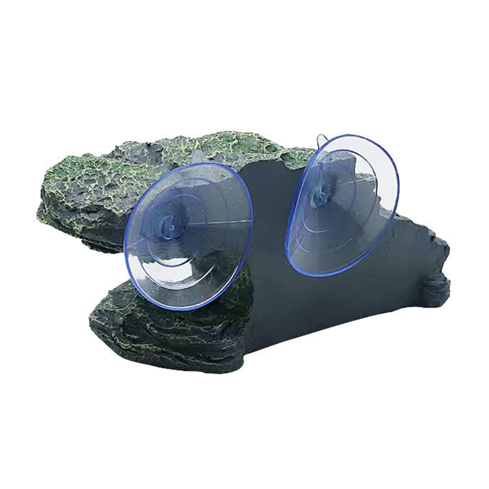 TOOYFUL Resin Tortoise Climbing Step Ledge Aquarium Ornament for Newts Turtles Frogs Green
