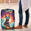 thumbnail image 4 of Retro Surfing Doberman Pinscher in Cool Sunglasses Hello Summer Waves Travel Luggage Cover Doberman Dog Lover Gifts Suitcase Dust Protective Decor - 10001, 4 of 5