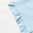 thumbnail image 7 of Bxsruta Girls' Short Sleeve Ruffle Home Dress, Comfortable Round Neck Design for Relaxed Wear, Daily Leisure, and Photography, Soft Fabric, 7 of 7