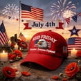 thumbnail image 4 of Red Friday Art Printed Baseball Cap With Adjustable Snapback Closure For Men And Women, 4 of 5