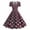 Wine Dresses, variant on Women's 1950s Retro Polka Dots Cocktail Dress Vintage V Neck Short Sleeve Swing Wedding Guest Prom Dresses White Dresses XL