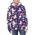 thumbnail image 3 of chaqlin White Horse Hoodies for Girls 8-10 Casual Zipper Hoodie Sweatshirts Rainbow Print Long Sleeve Jacket Lightweight Loose Fit Hoodie Coat with Pocket Fall Winter Clothes, 3 of 7