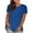 Dark Blue, variant on Delliss Women's Summer Short Sleeve Crew Neck Comfy Fashion Top Simple Stylish Basic Blouse Plus Size T-shirt