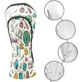 thumbnail image 3 of Golf Club Covers PU Leather Waterproof Head Covers for Fairway Woods Hybrids, 3 of 11