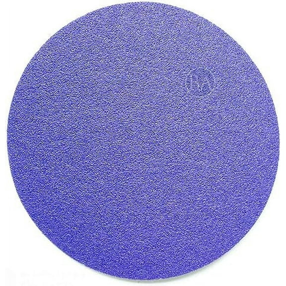 Benchmark Abrasives 5" Premium Ceramic No Holes Film Backed Hook and Loop Discs For Sanding of Metals Non-Ferrous Metals Wood Plastic Fiberglass (Pack of 50) - 220 Grit