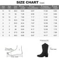 thumbnail image 6 of Kushyshoo Cowboy Boots for Girls and Boys Western Mid-Calf Black Cowgirl Boots Riding Shoes Size 1, 6 of 6