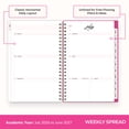 thumbnail image 4 of Blue Sky Color Me Courtney 2026-2027 Weekly and Monthly Academic Year Planner Calendar, July 2026 - June 2027, 5" x 8", Flexible Cover, Wirebound, Storage Pocket, Includes Stickers, Bloom Pink, 4 of 10