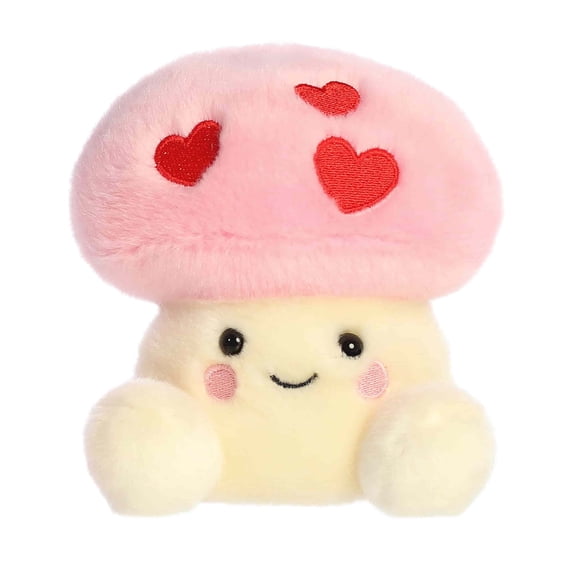 Aurora - Mini Pink Adorable Stuffed Animal - 5" Brooklyn Mushroom - Palm Pals