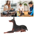 thumbnail image 2 of Realistic Pinscher Dog Figurine Decorative Statue Craft Model Desktop Ornament for Home, 2 of 7