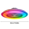 thumbnail image 2 of Smart RGB Ceiling Fan with LED Light for Home Bedroom & Dining Room App Controlled Dimmable Design, 2 of 7