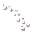 thumbnail image 1 of Mariposas 3D Pared Better Place Rose Gold 12 10 9 7Cm, 1 of 3