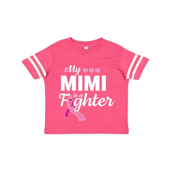 Inktastic Breast Cancer Awareness My Mimi is a Fighter Boys or Girls Toddler T-Shirt