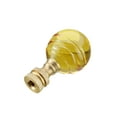 thumbnail image 7 of Aspen Creative 24015 Yellow Glass Ball Lamp Finial in Solid Brass Finish, 2" Tall (1 Pack), 7 of 7